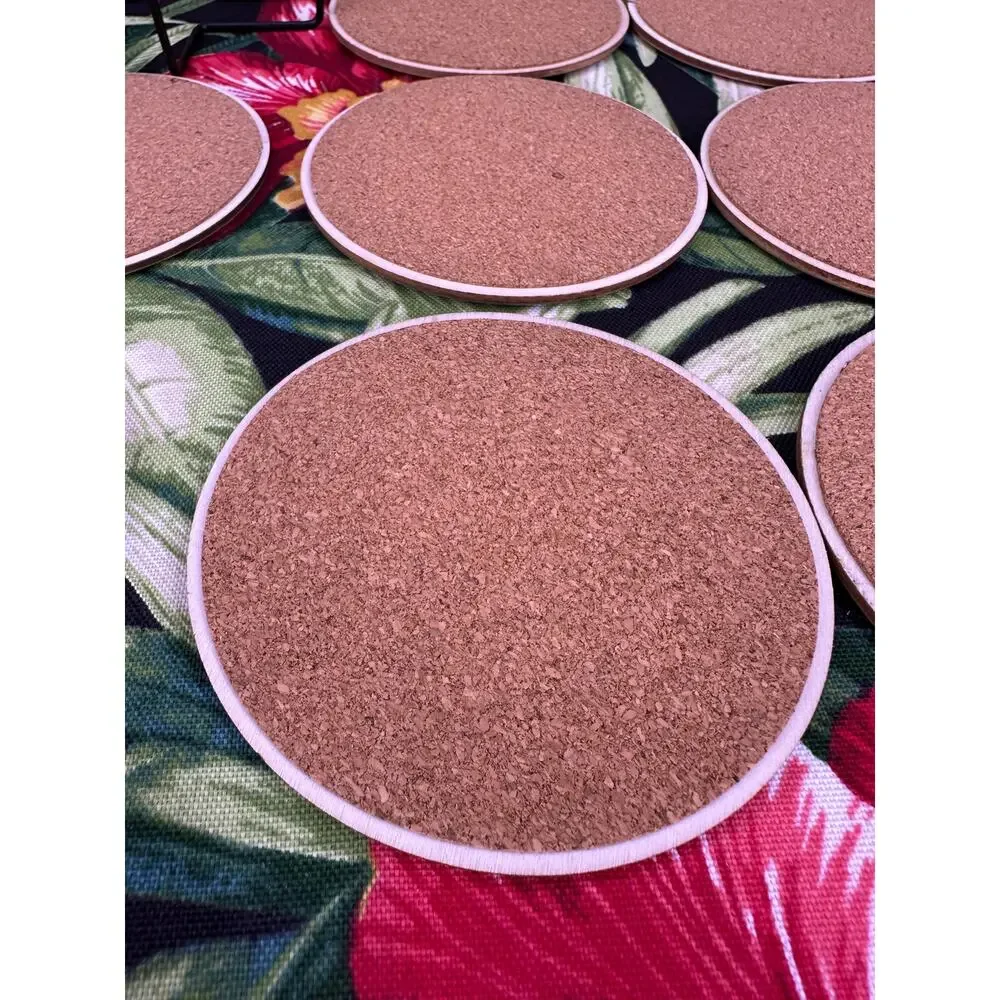 8-Piece Diamond Art Completed Fruit Pattern Cork Coaster